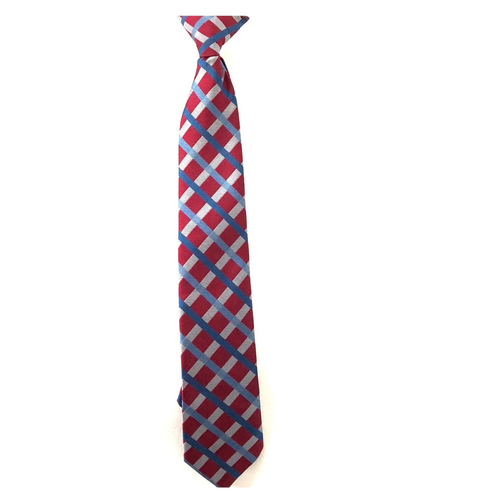 🔴SOLD🔴 Child’s Burgundy Print Clip On Necktie